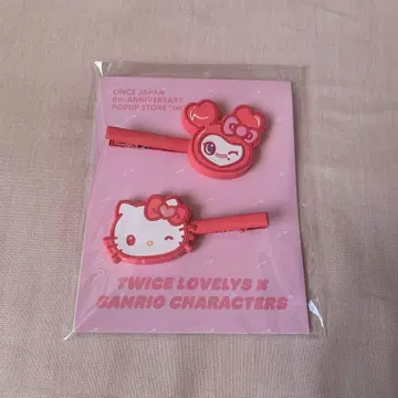 TWICE 산리오 헤어 클립 첸리 헬로키티