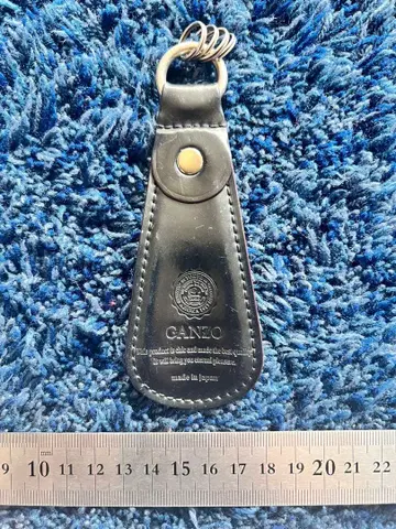 GANZO 가죽 키링 블랙 쉘 코도반