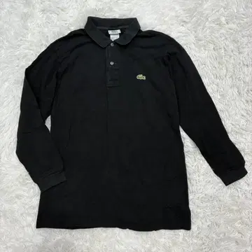 라코스테 긴팔 피케 셔츠 코튼 블랙 남성용 3