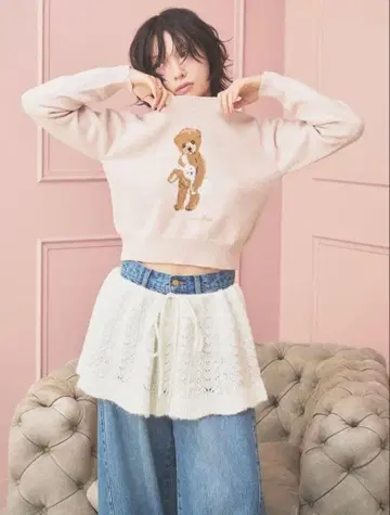 새상품 릴리 브라운 LILY BROWN 니트 벨트