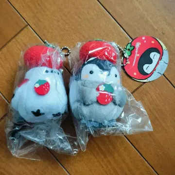 [미개봉 새상품] 이치고 모자 코우펜짱 쟈에나가 키링 2개 세트