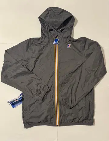 K-WAY 그레이 후드 부착 나일론 자켓