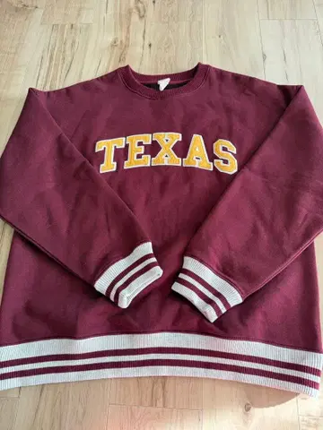 텍사스 로고 맨투맨 (버건디)