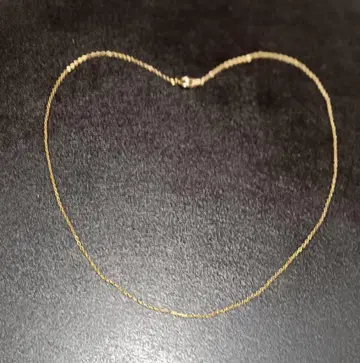 골드 체인 목걸이로 보임