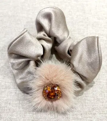 acca 실버 리본 헤어 액세서리