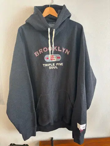 90s TRIPLE FIVE SOUL NYC 후드티 XL 숨겨진 포켓