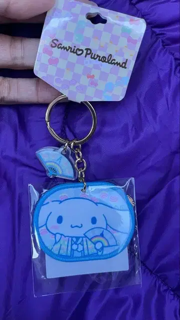 산리오 퓨로랜드 한정판 일본풍 패턴 디자인 시리즈 와펜 참 시나몬