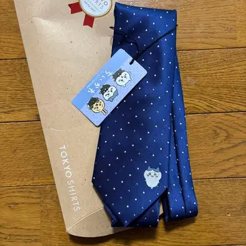 [새상품] TOKYO SHIRTS 넥타이 네이비 치이카와