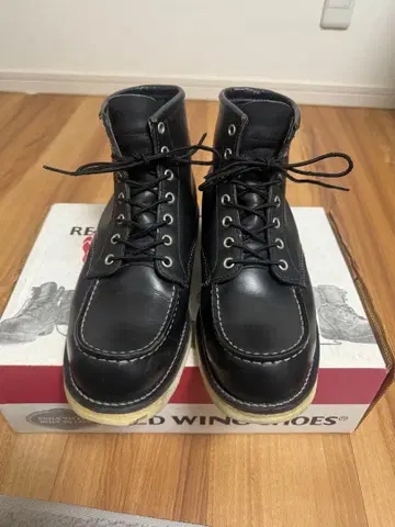 RED WING SHOES 블랙 워크 부츠 8130 박스 포함
