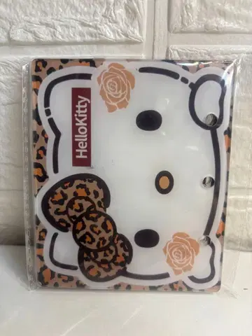 Hello Kitty 레오파드 무늬 A8 루브리 클립 씰북