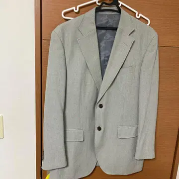 그레이 테일러드 자켓 투버튼