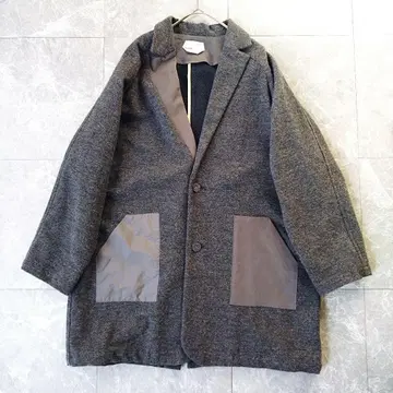 sneeuw 코튼 울 혼방 테일러드 자켓 스뉴 패널 디자인