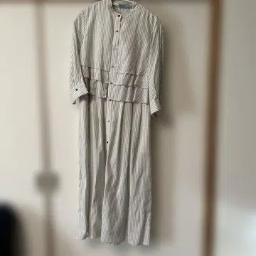 [쿠미쿄쿠] 스트라이프 긴팔 원피스