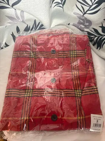 BUMP OF CHICKEN BFLY 플래드 셔츠 RED M