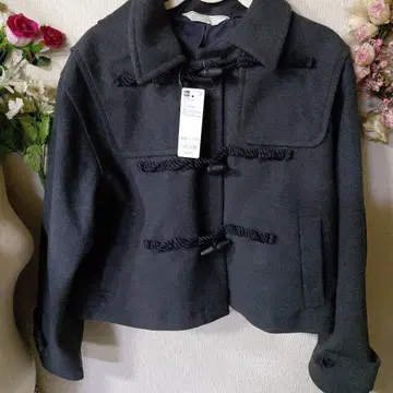 GU 숏 기장 더플 코트 3XL 다크 그레이