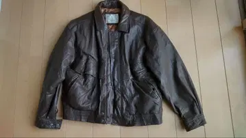 BILL BLASS 가죽 자켓 LL 사이즈 브라운