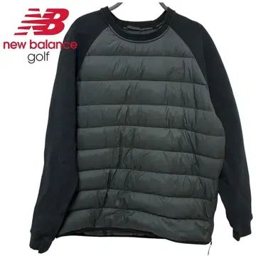 뉴발란스 골프 스웨터 블랙 다운 트레이닝복 바스락