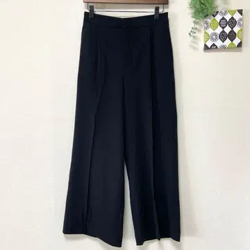 [렙심] 핀턱 와이드 팬츠 L 블랙 키레카지 키레이메