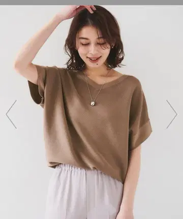 언타이틀 2way 바운드 슬리브 니트