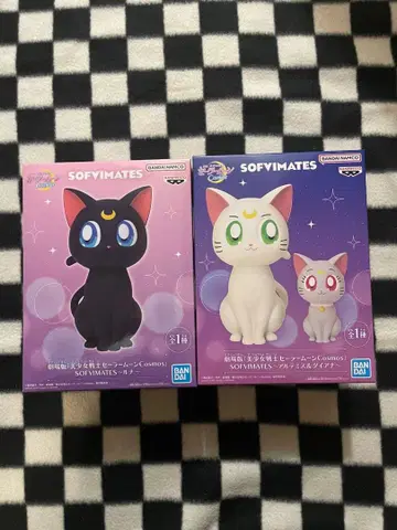 세일러문 코스모 스 SOFVIMATES 루나 아르테미스 & 다이애나