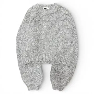 BEAUTY&YOUTH 모헤어 블렌드 라메 니트 풀오버 그레이