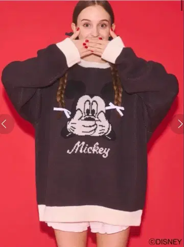 Seiney Blonde 미키마우스&미니 마우스/니트