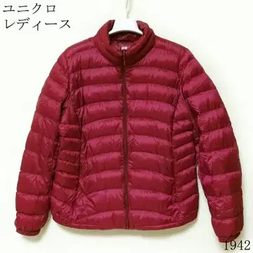 유니클로 여성용 다운 자켓 XL 버건디