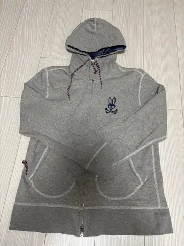 사이코 버니 그레이 후드 부착 후드티