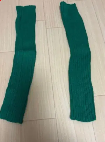 그린 컬러 니트 암커버