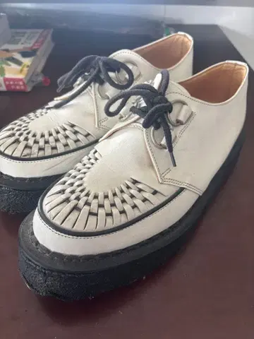 GEORGE COX 조지 콕스 러버 솔 화이트 사이즈 8(27cm)