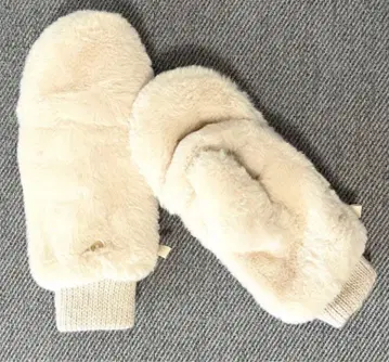 장갑 퍼 베이지