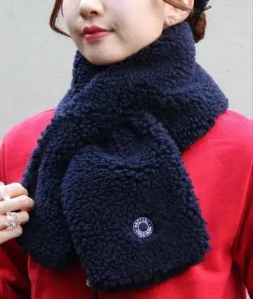 네이비 보아 머플러 오르치발 ORCIVAL