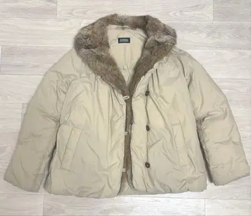 JOURNAL STANDARD 퍼 탈부착 가능 베이지 다운 자켓