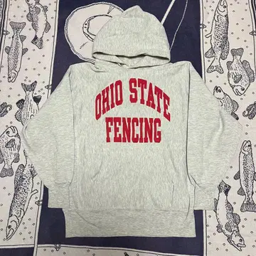 90s 챔피온 리버스 위브 자수 택 오하이오 OHIO 트리코 태그