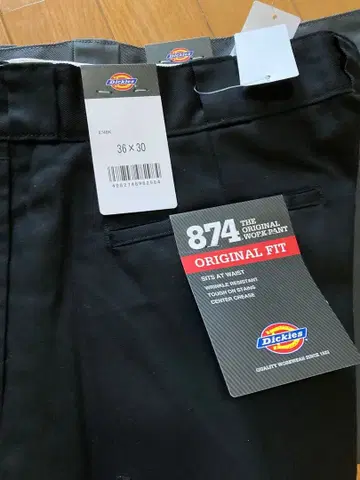 미사용 새상품 디키즈 874 오리지널 핏 블랙 36x30