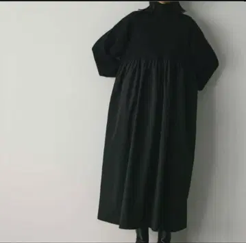 스타일 믹서 콤비네이션 하이넥 원피스