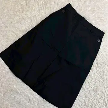 [고품질] DKNY 미디 스커트 블랙 4 면