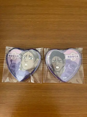 골든 카무이 코이토 하트형 핀 배지 2개 세트