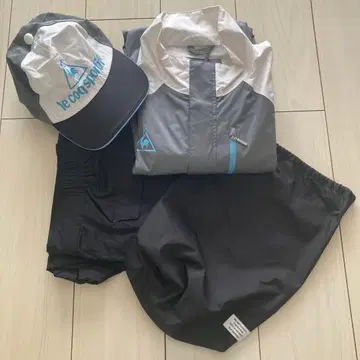 [ 새상품급 ] 르꼬끄 우비 세트 L 사이즈 상하의 캡 포함