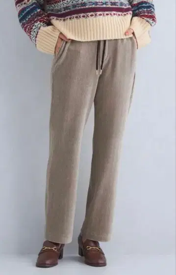 green label relaxing 코듀로이 저지 팬츠 (모카)