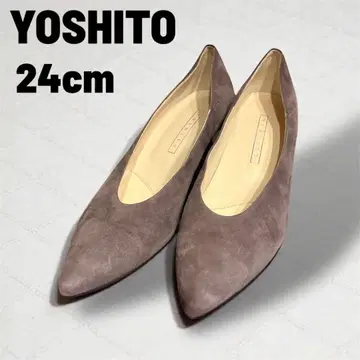 시착만 한 상품 YOSHITO 요시토 스웨이드 스틸레토 펌프스 V컷