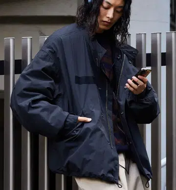 정가 14993 빅 실루엣 숏 모즈 코트 라이너 세트 3WAY