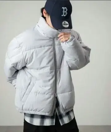 WEGO 라이트 그레이 다운 자켓 M