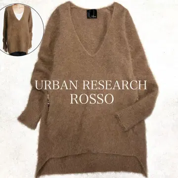 새상품급 어반리서치 로쏘 V넥 퍼 니트 풀오버 빅 사이즈