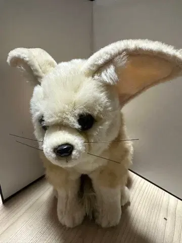 페넥 봉제 인형 크림색 큰 귀 봉제 인형