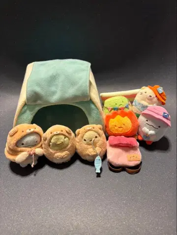 스밋코구라시 봉제 인형 세트 텐트 포함