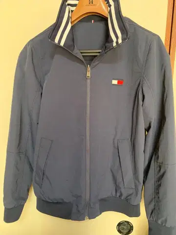 타미힐피거 나일론 자켓 네이비 리버서블