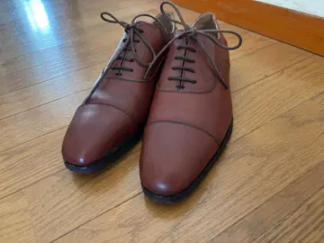 마렐리 스트레이트 팁 가죽 신발 브라운 25.5cm