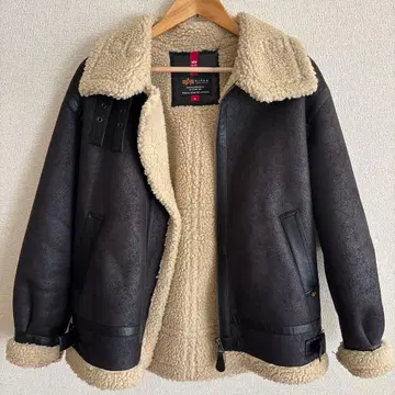 Alpha B-3 페이크 무스탕 플라이트 자켓