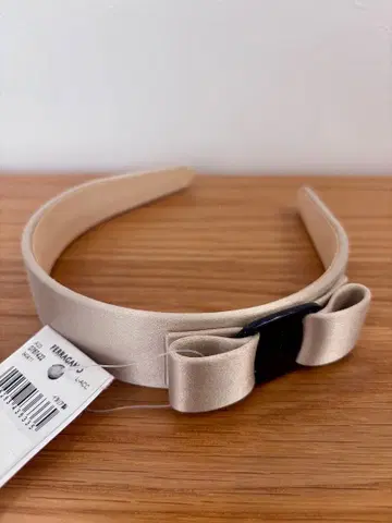 FERRAGAMO 새틴 리본 헤어밴드 머리띠
